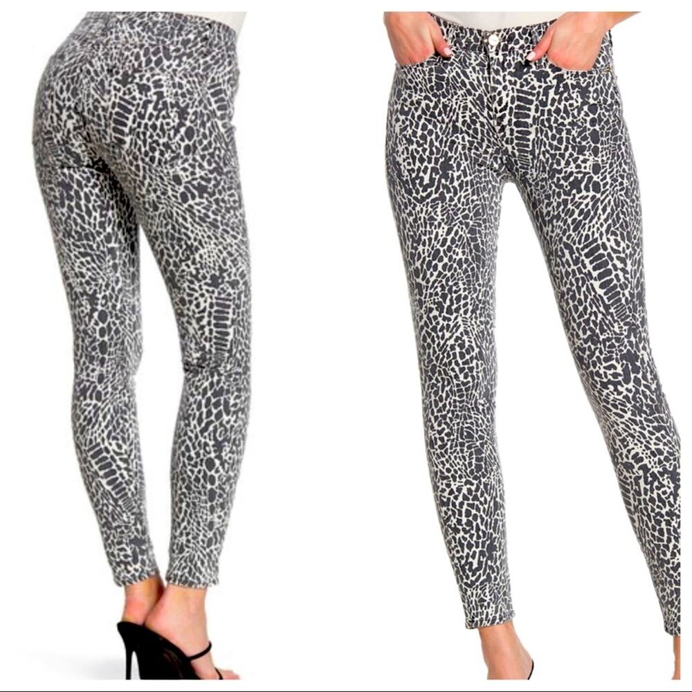 FRAME Denim Le High Skinny Abstract Animal Print NWT!! Sz 31